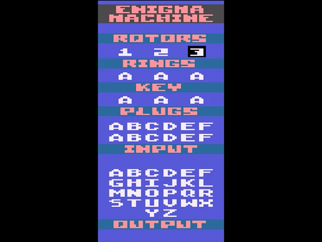 Enigma Machine (Homebrew) — Title screen